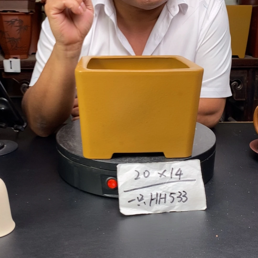 紫砂花盆货号一只HH533