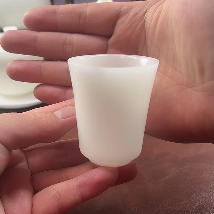 隐唐窑/璞玉素烧自生釉70ml闻香主人杯