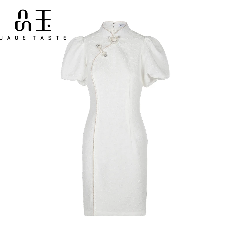 【媛媛女王专享】品玉【纯白之恋】新中式改良旗袍民国风P31TQ2596