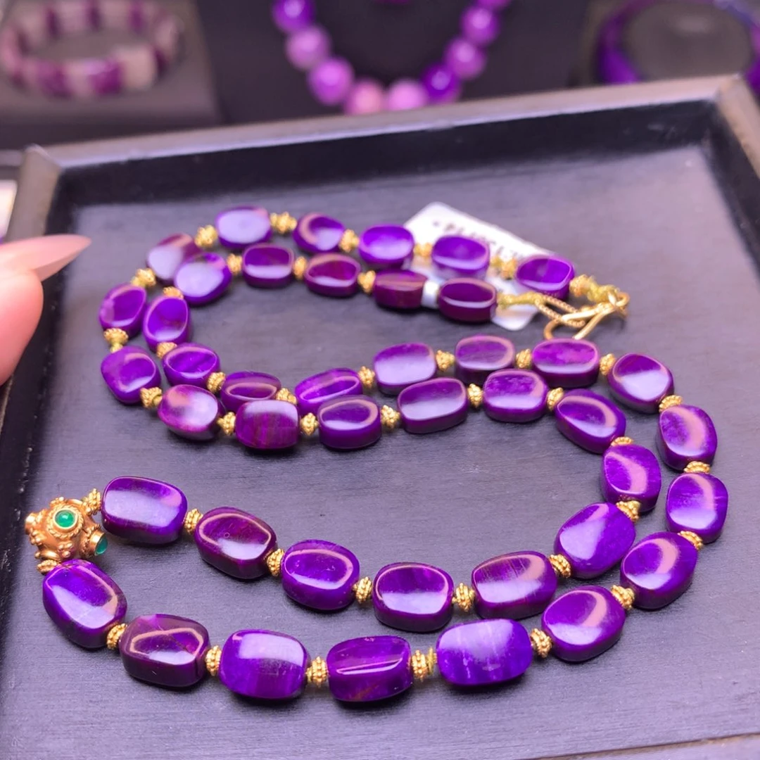 苏纪石（舒俱来）18K金镶嵌项链