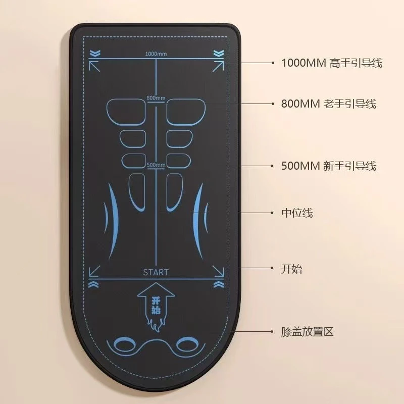 男士健身健腹轮垫加厚刻度垫腹肌轮垫子瑜伽跪垫训练运动建腹