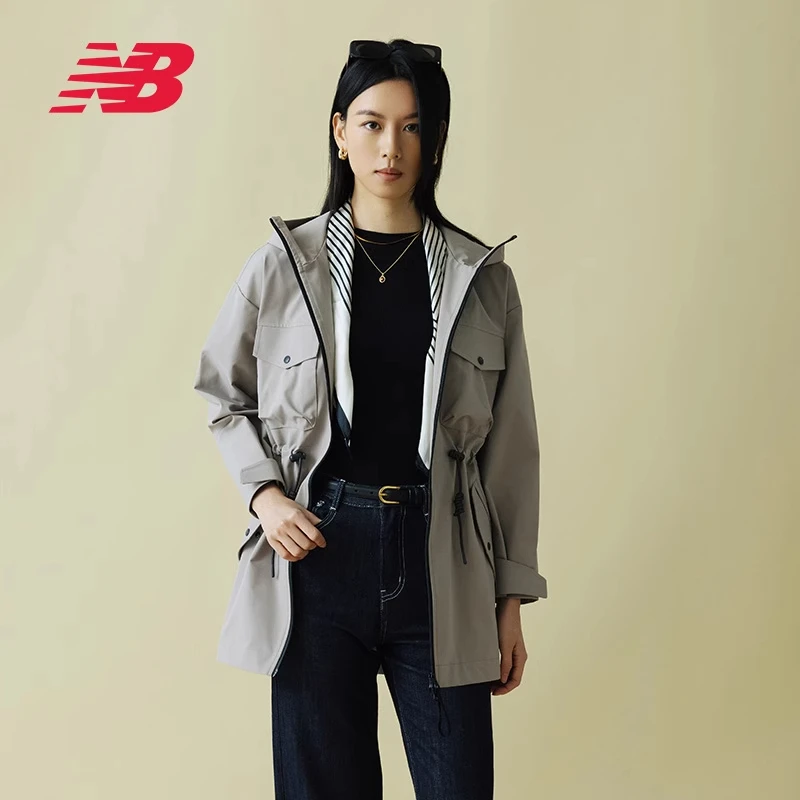 【跑者美学】NB官方正品25新款女潮流休闲梭织夹克中长外套NAF15132