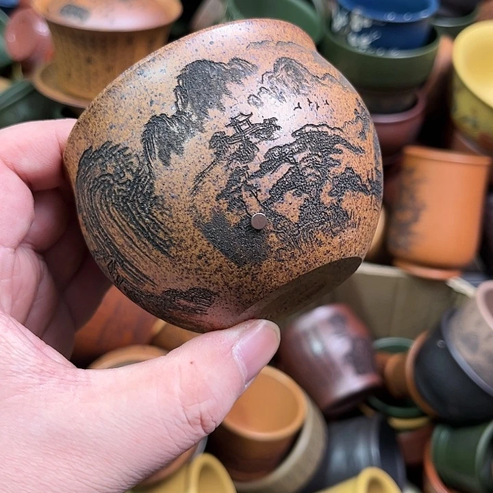 紫砂茶杯全手工紫砂主人杯