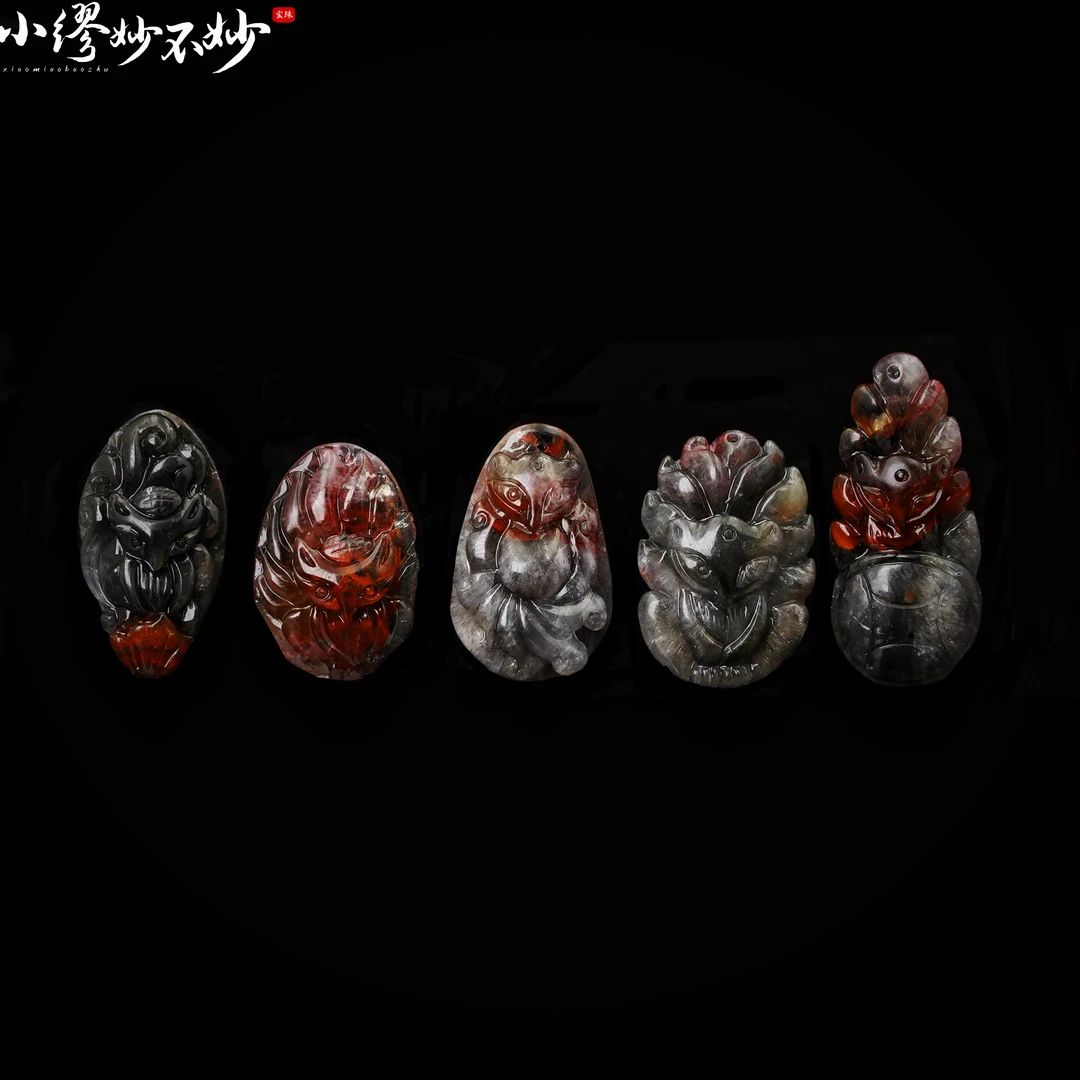 【缪老师严选】YY0255 荆棘玫瑰极光23水晶雕刻吊坠 多样性发其一