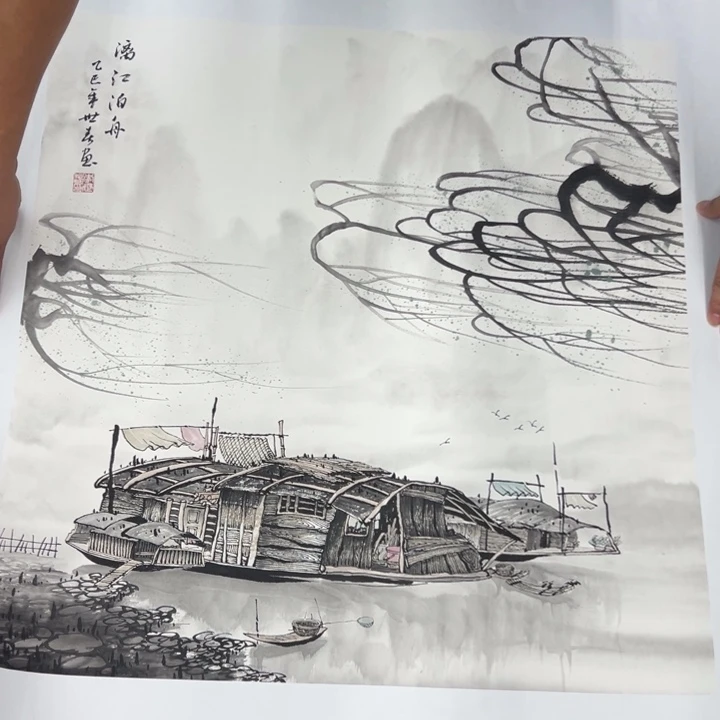 国画宣纸纯手绘字画