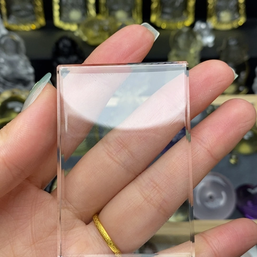 刷***…颈饰水晶未镶嵌白水晶无事牌