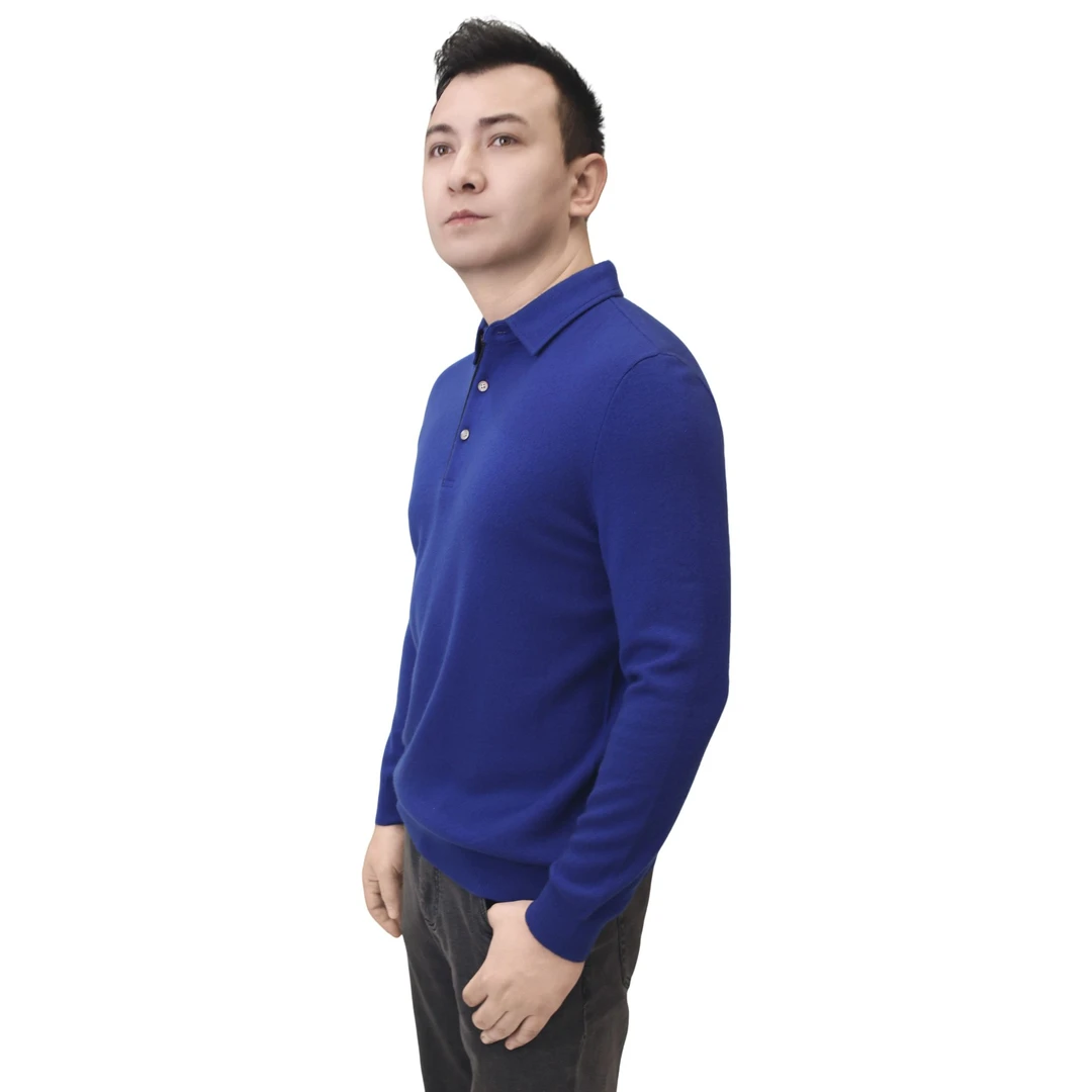 TOYLUK男士时尚休闲翻领冬款羊绒衫毛衣806130