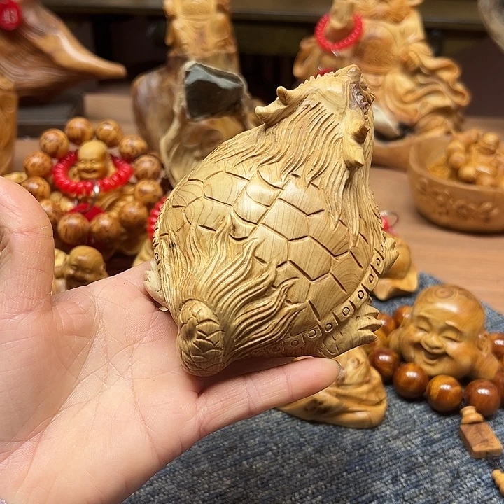 柏木太行崖柏手把摆件