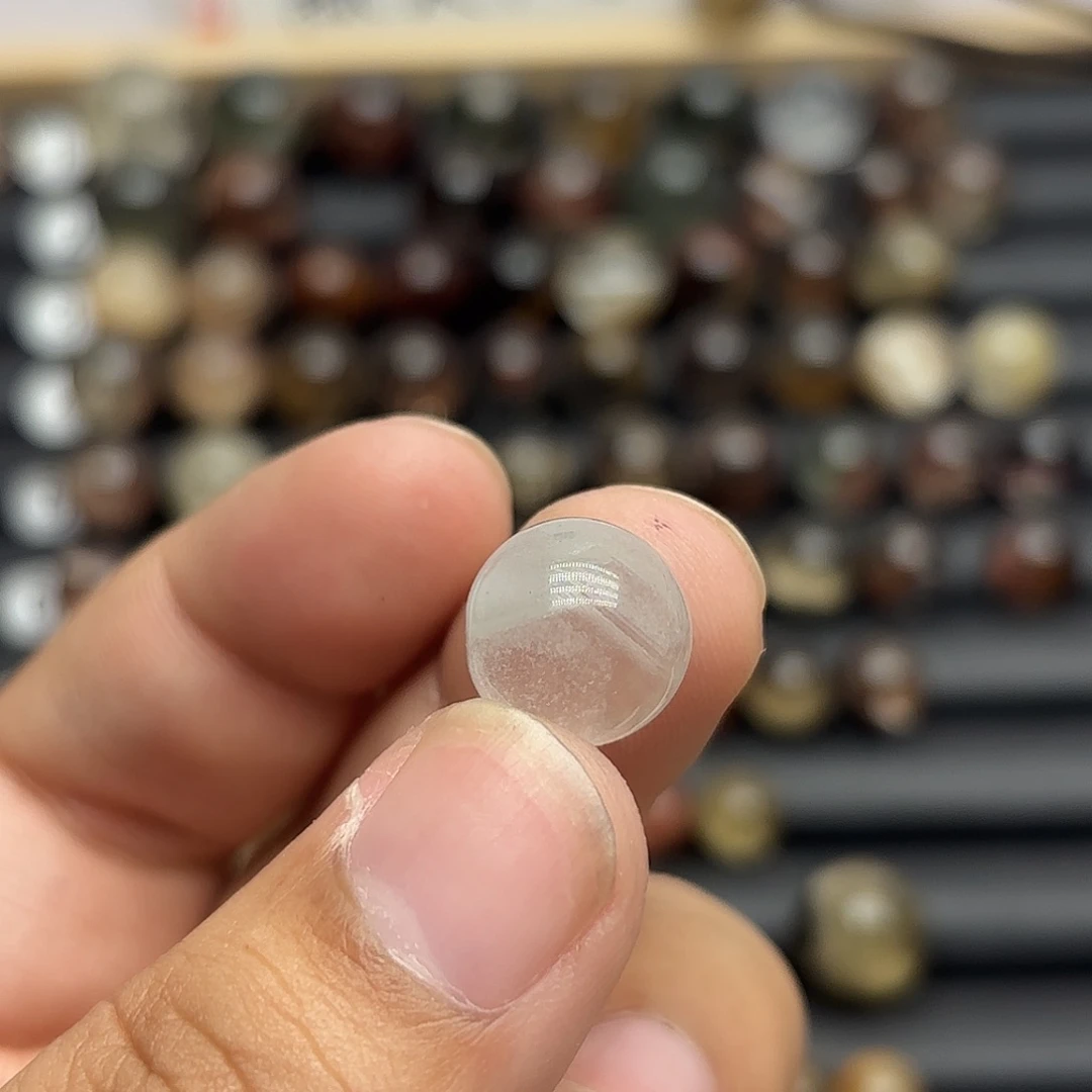 水晶珠宝半成品未镶嵌三**火幽灵