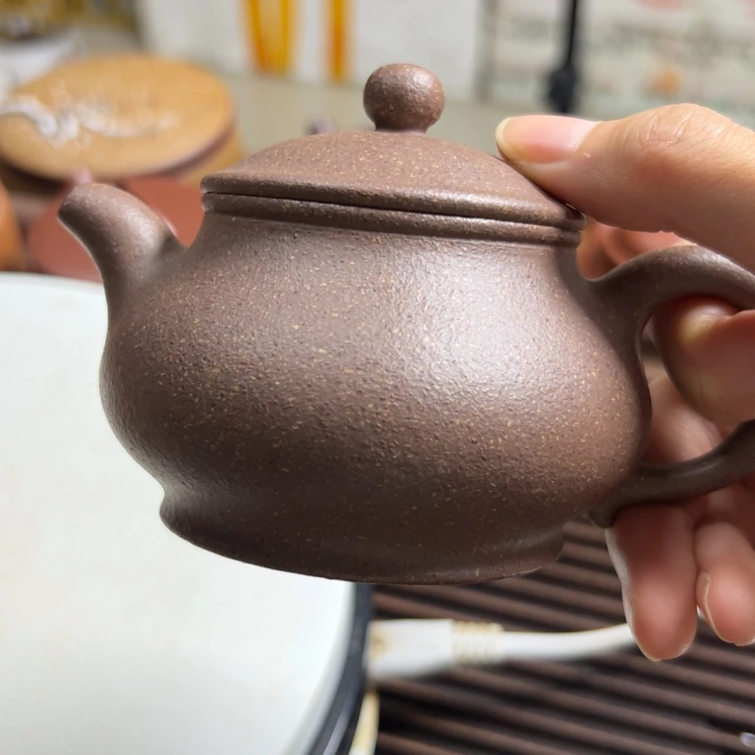 茶壶紫砂五彩段泥潘壶150