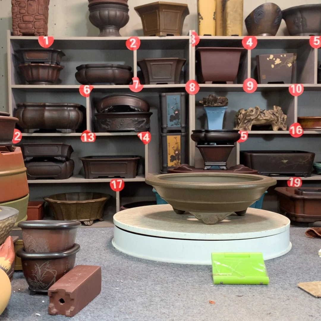 宜兴紫砂花盆精品