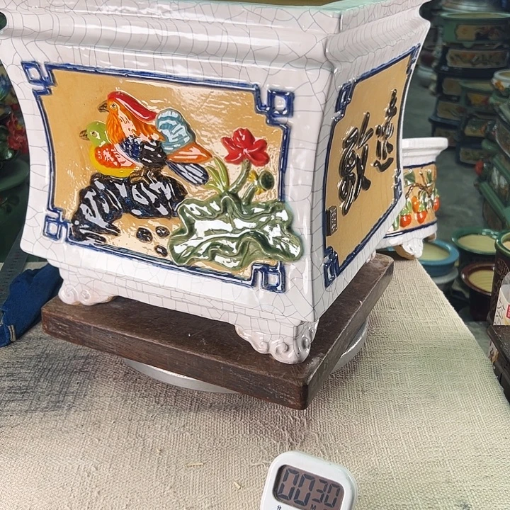 善***语泳坤堂石湾花盆微瑕