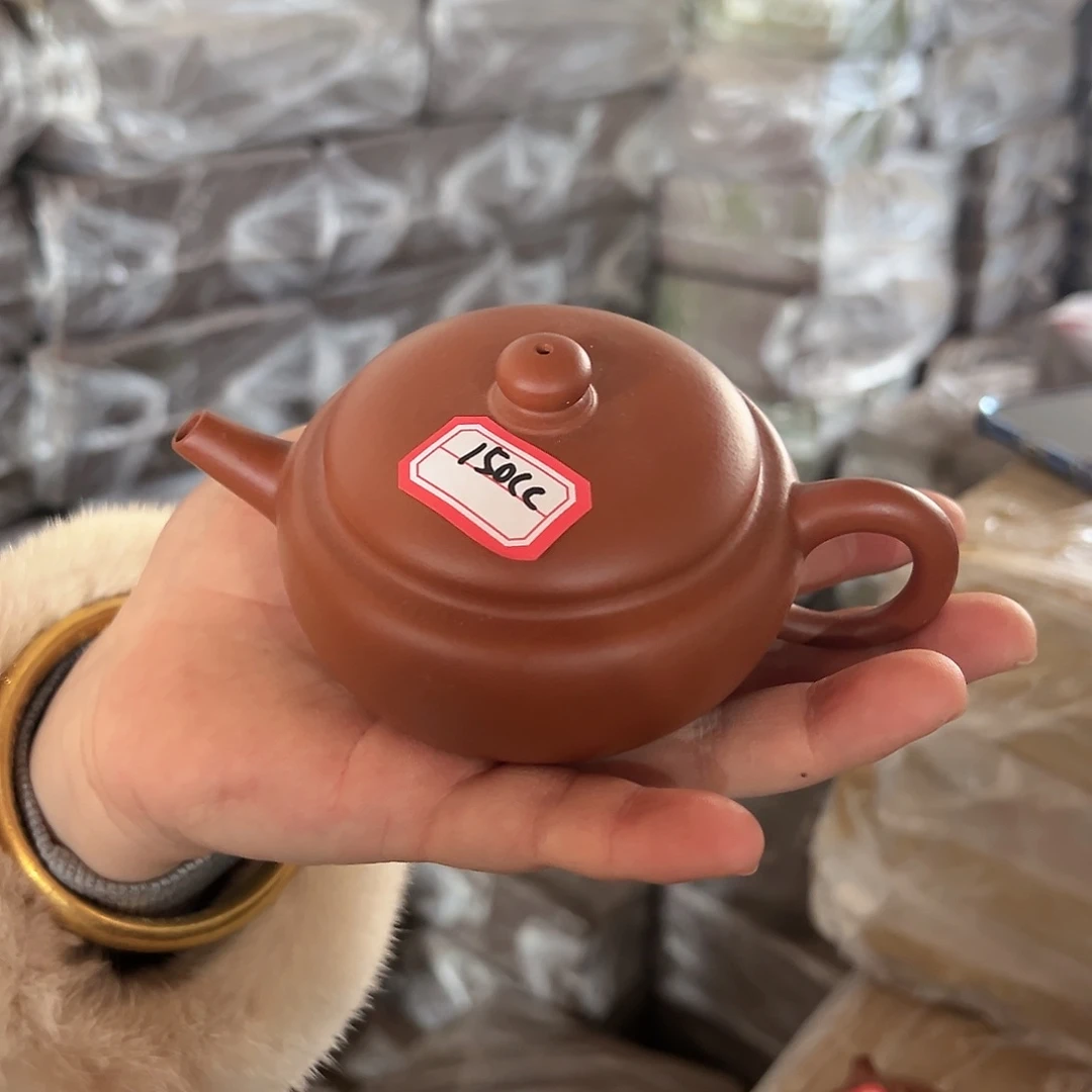 紫砂茶壶黄龙山原矿朱泥150