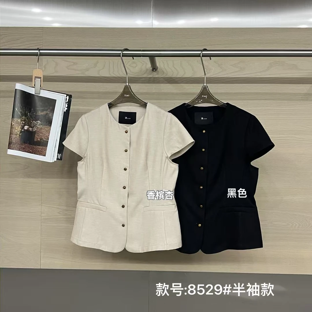 鑫燃KIKI （精致女人）高端老钱风半袖外套 8529 潇家（F）