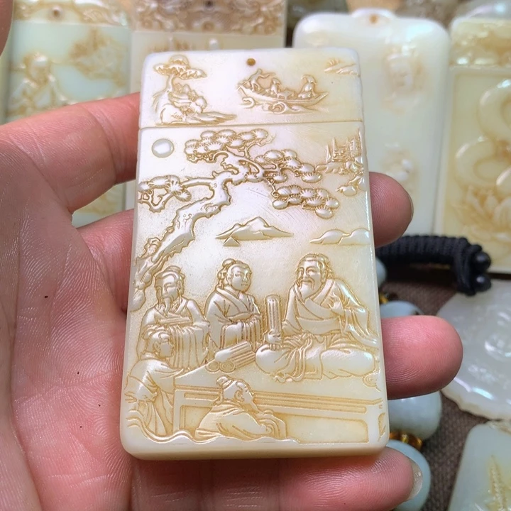 和田玉挂件未镶嵌才****)