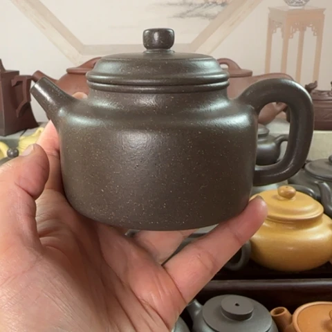 紫砂茶壶梨皮天青230cc