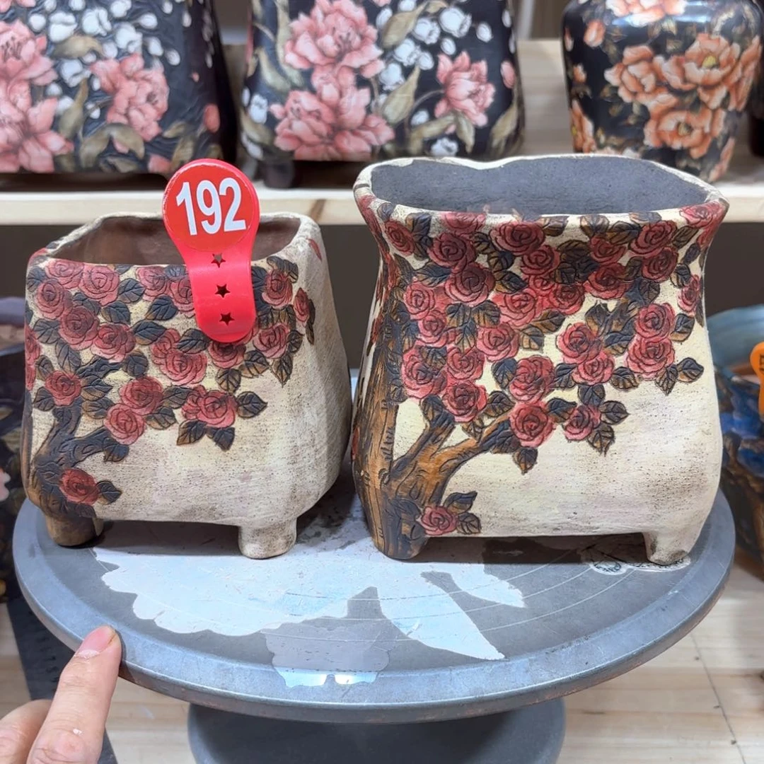 村****花盆紫砂陶瓷多肉花盆瑕疵