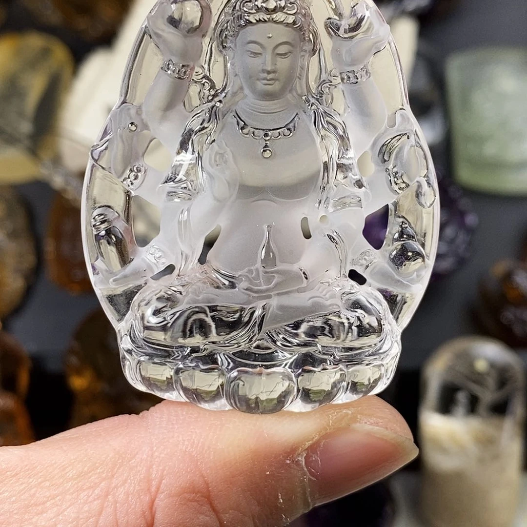 水晶天然水晶吊坠未镶嵌但**事