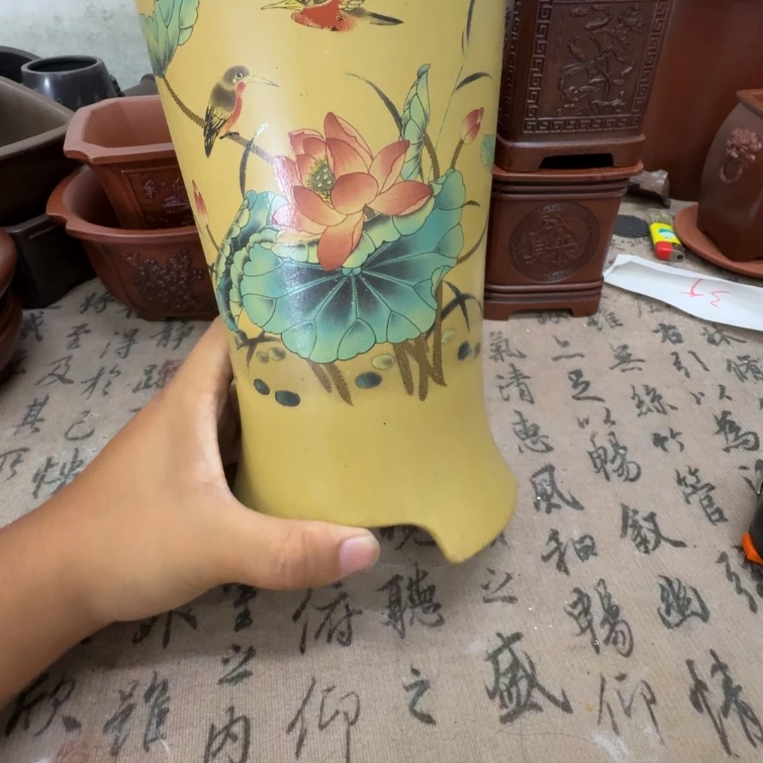 紫砂花盆17x24内经紫砂花盆