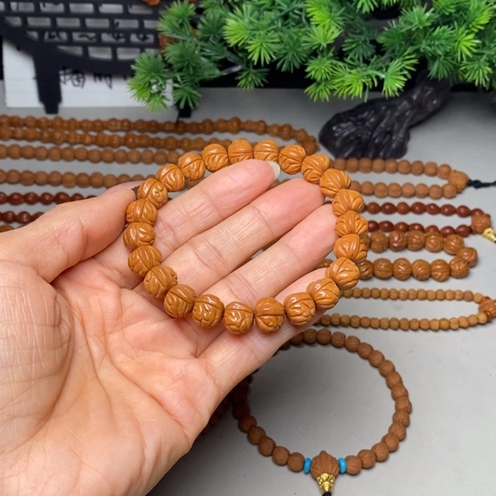 手串桃核凤羽手串