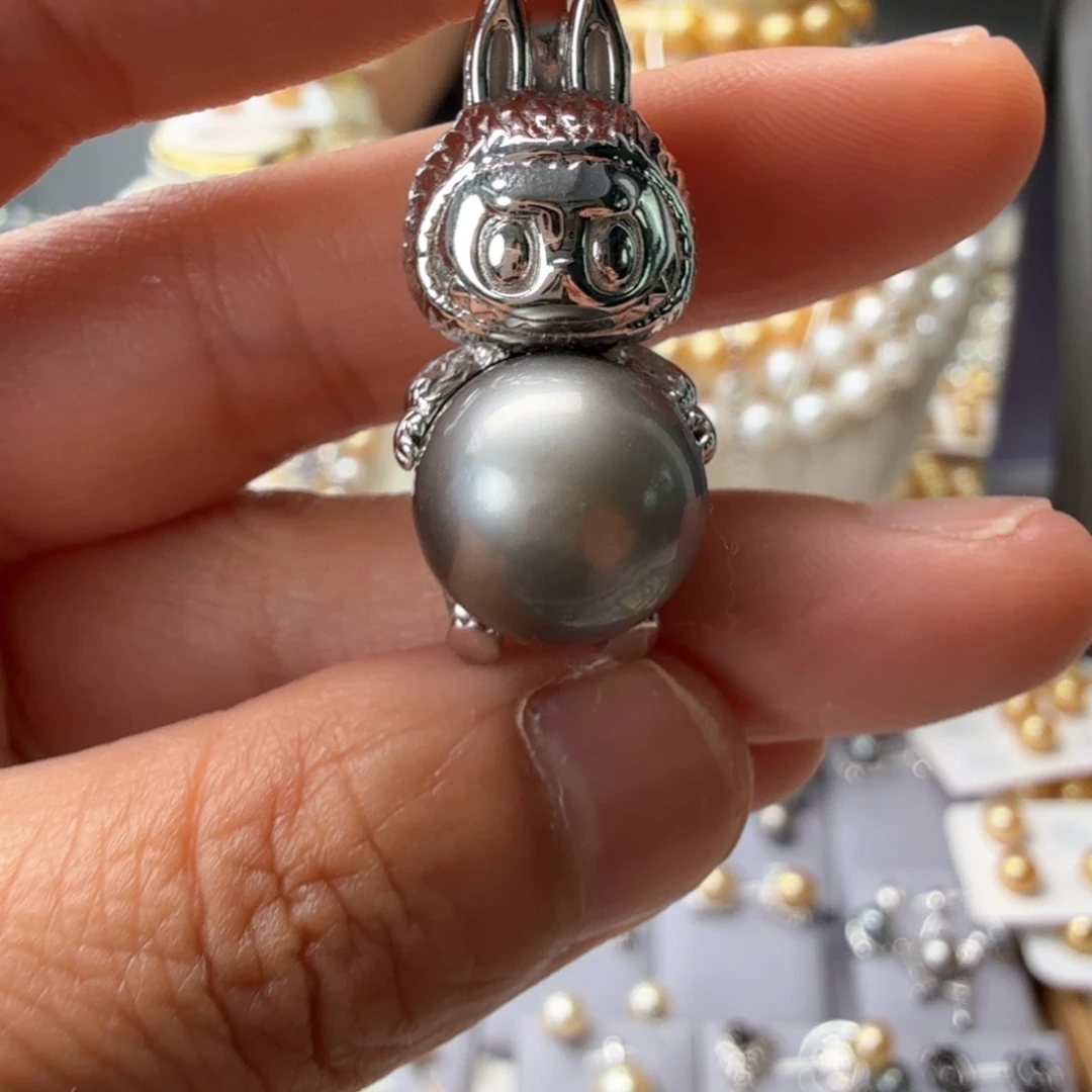 颈饰银S925镶嵌海水珍珠