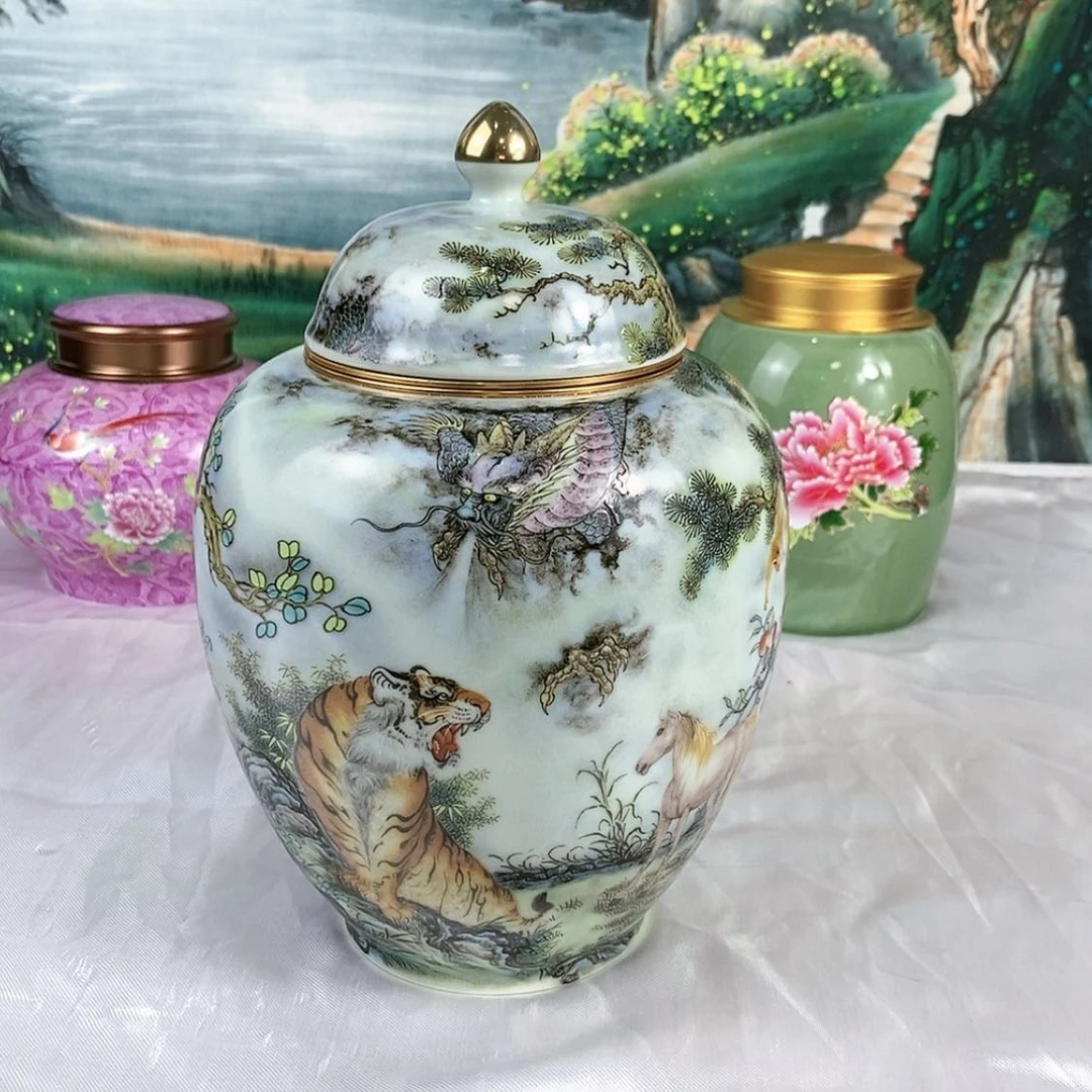 【闪购商品】瓷片陶瓷茶叶罐密封罐