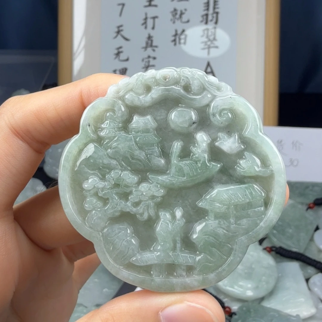 翡翠未镶嵌颈饰翡翠