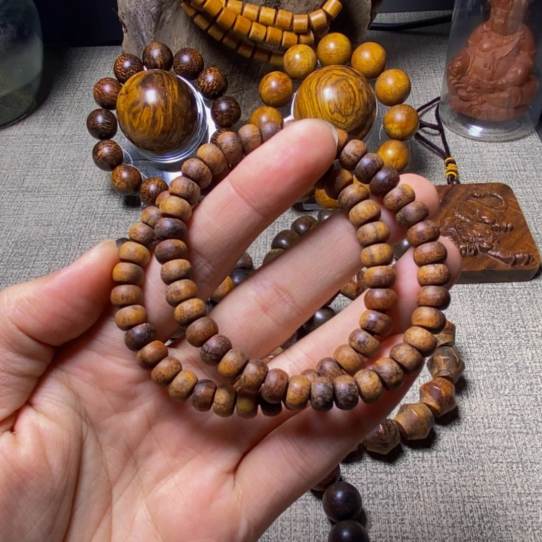 贡木印贡药片珠两条尺寸58