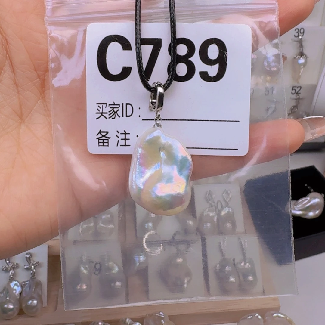 淡水珍珠颈饰银S925镶嵌