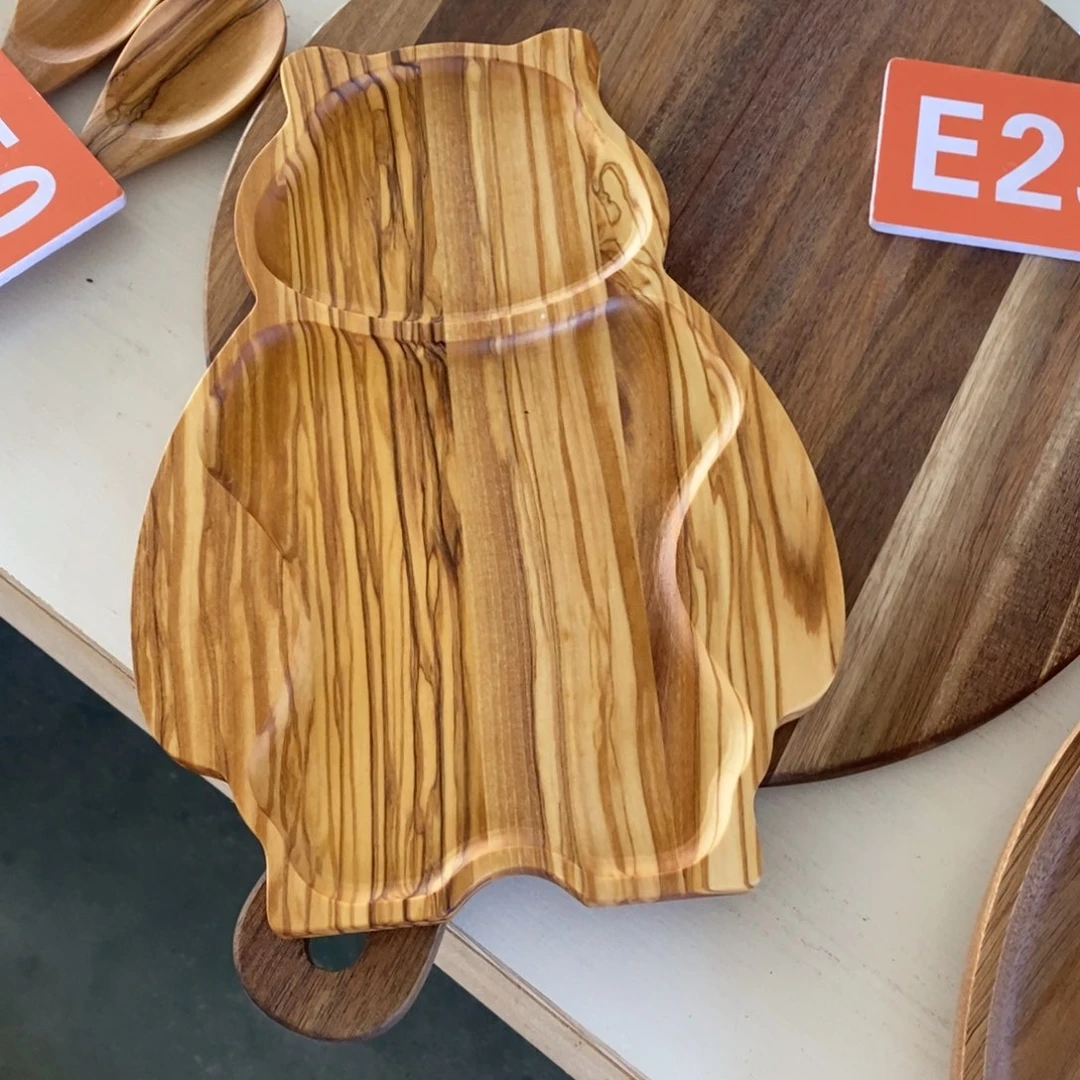 畅*橄榄木小熊盘子