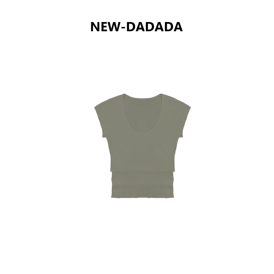 清清利达 NEW DADADA 百搭时尚设计感针织上衣TQ519