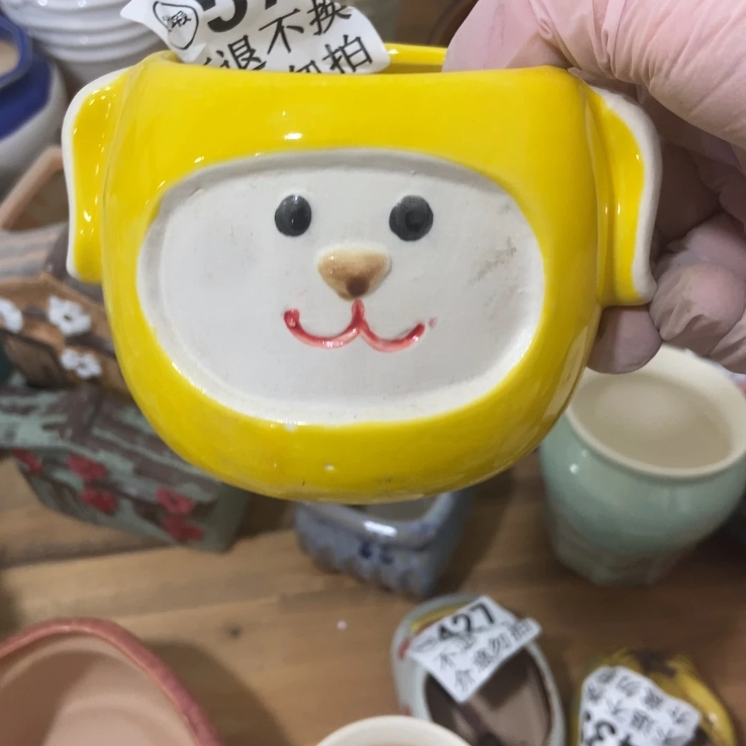 红陶高温陶瓷花盆