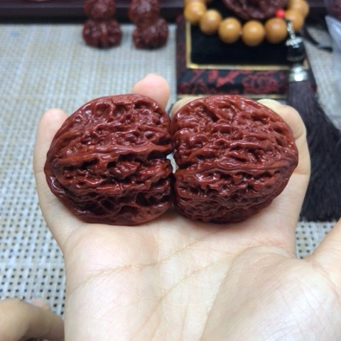 文玩核桃把件南疆石 43尺