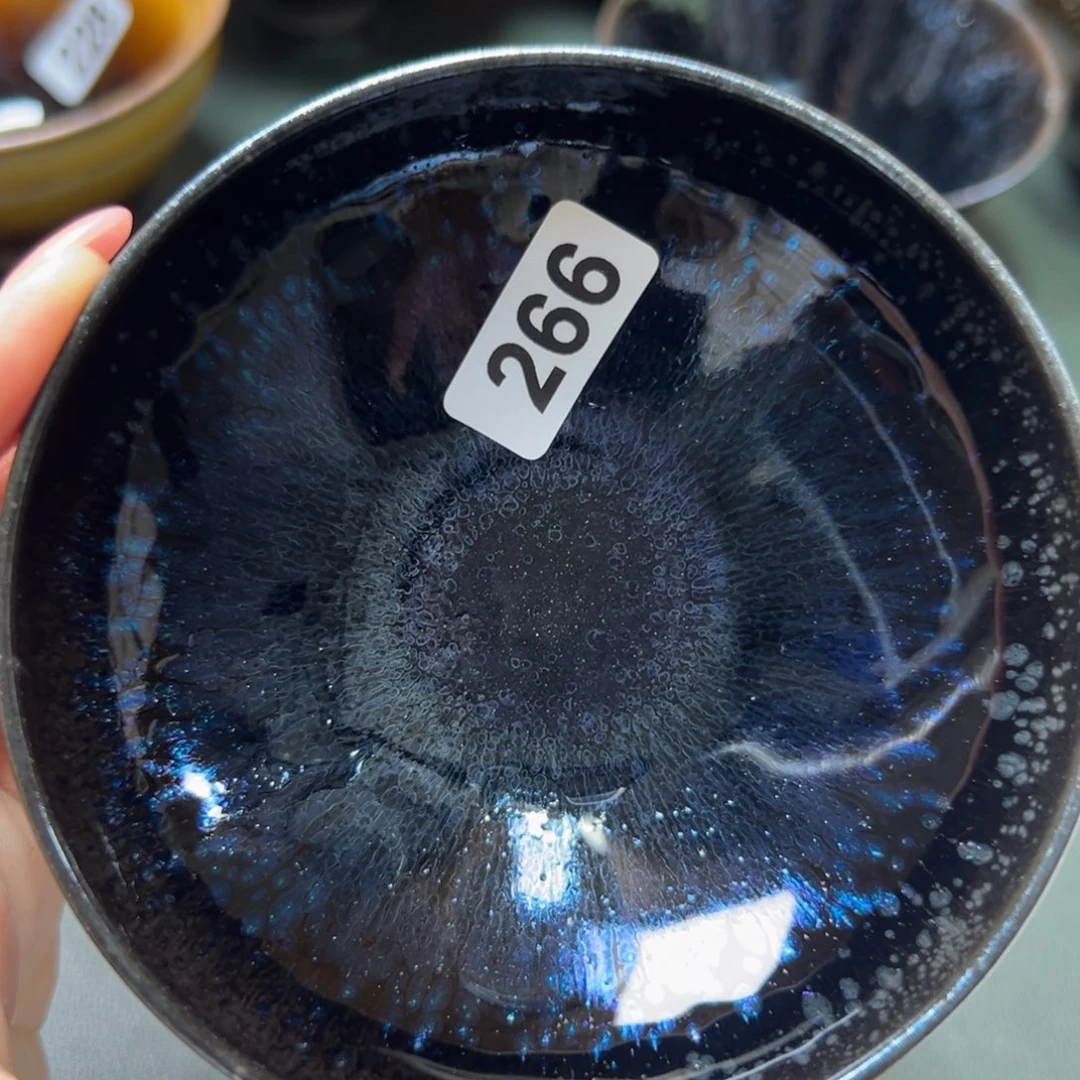 观***澜茶盏全手工原矿原釉建盏