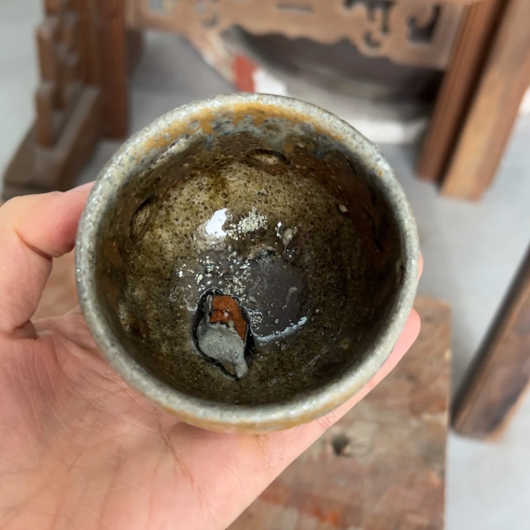 贵台龙窑柴烧茶杯A35