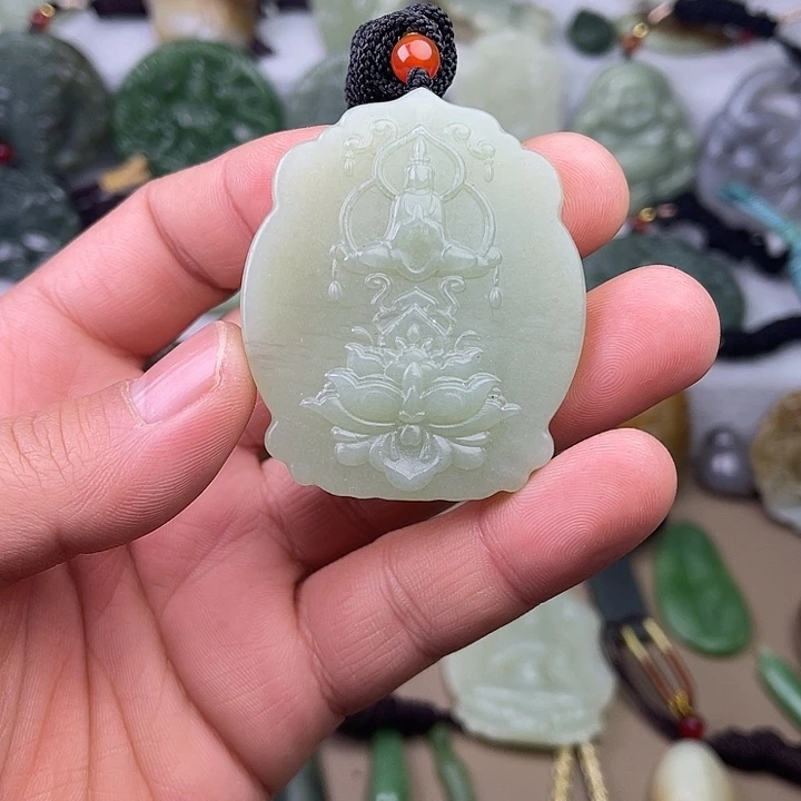 和田玉吊坠(不含链)未镶嵌