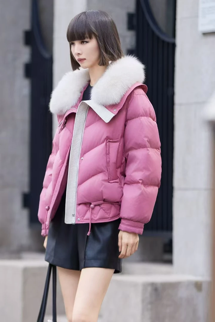 1214-03   时尚休闲气质潮流短款羽绒服  HY  85823