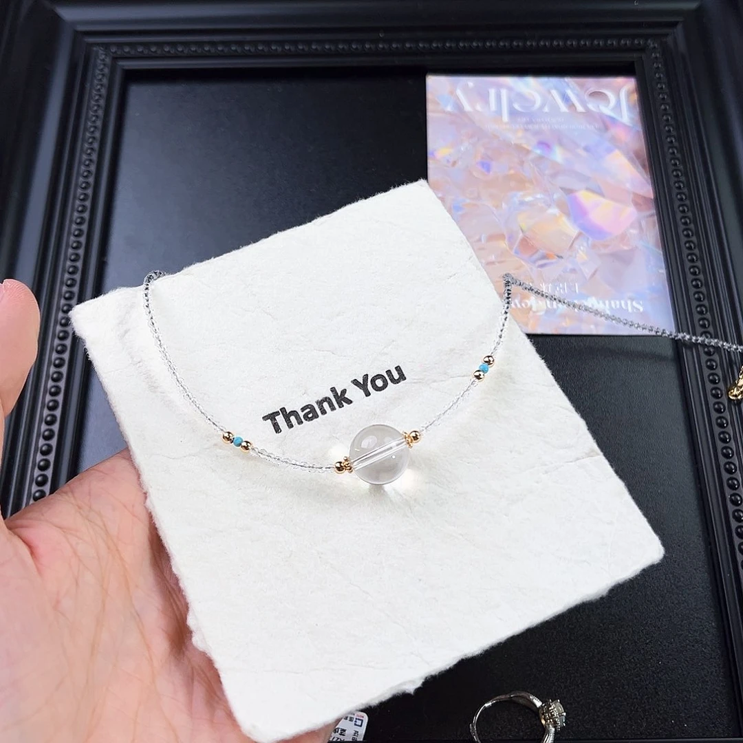 水晶手链未镶嵌白水晶