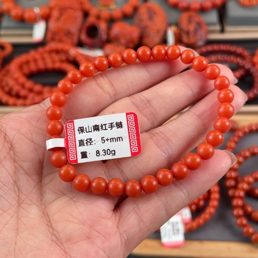 南红玛瑙未镶嵌手串5➕