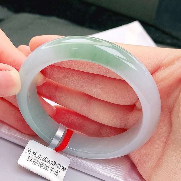 翡翠未镶嵌手镯缅甸天然A货翡翠
