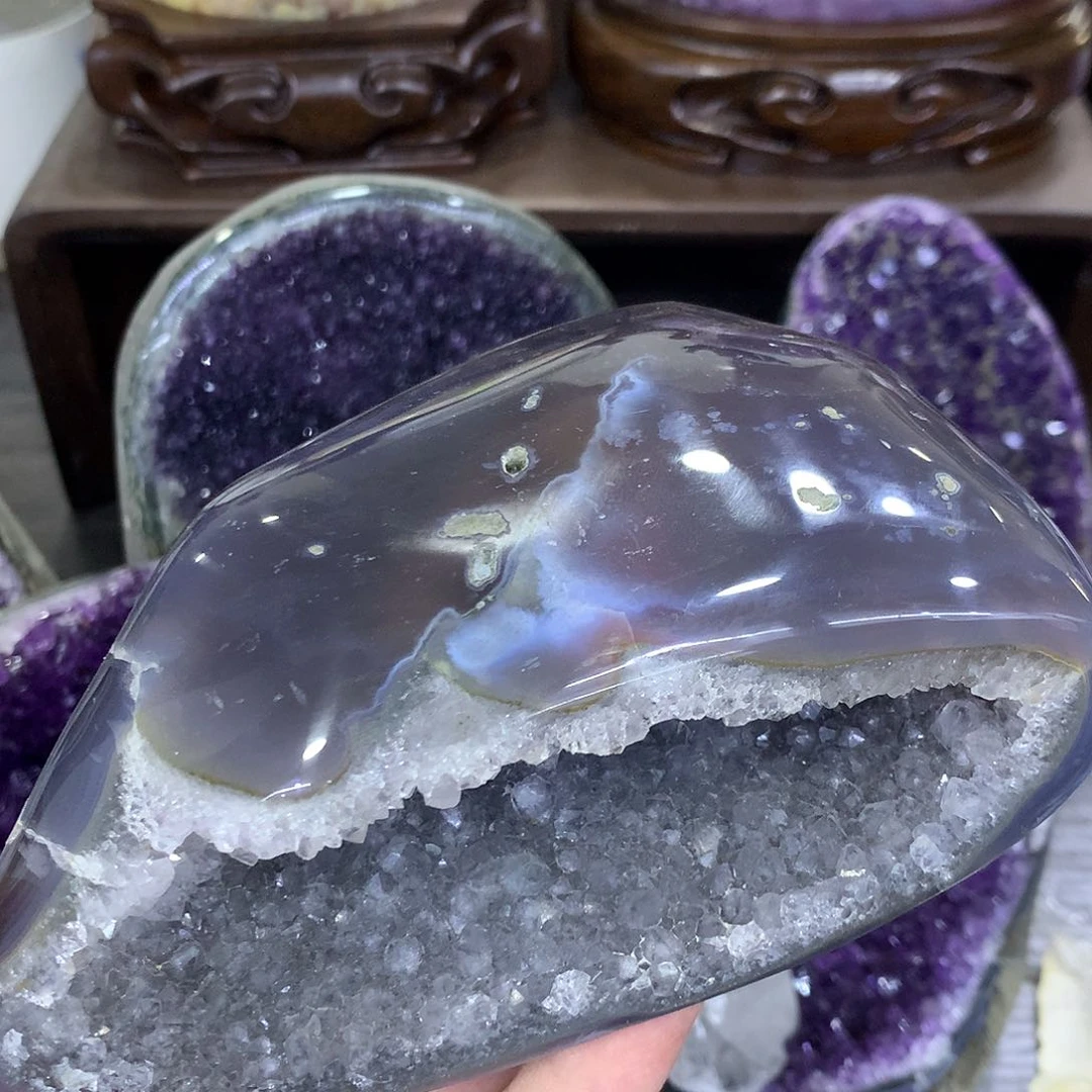 紫晶珠宝半成品未镶嵌870