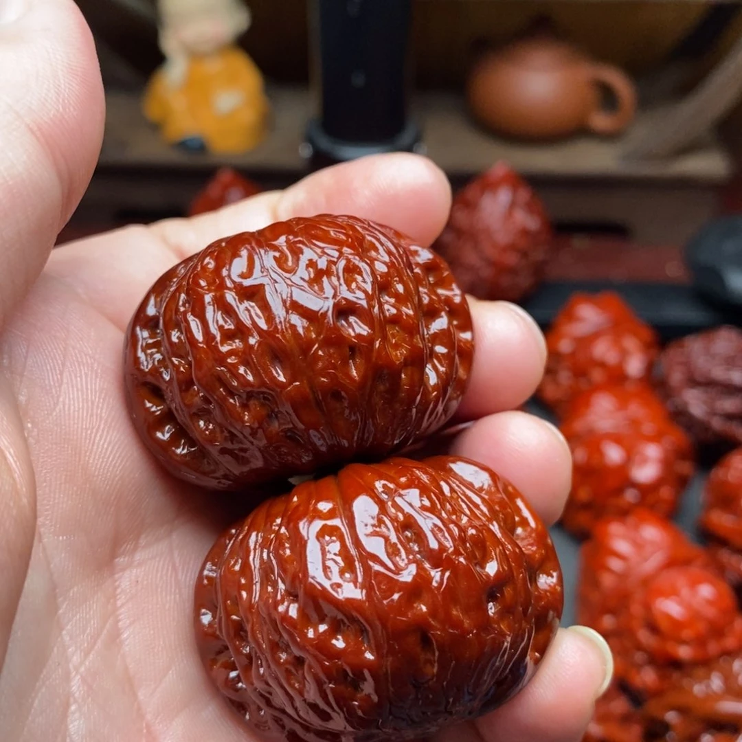 吊坠文玩核桃蹲****?40铁锤