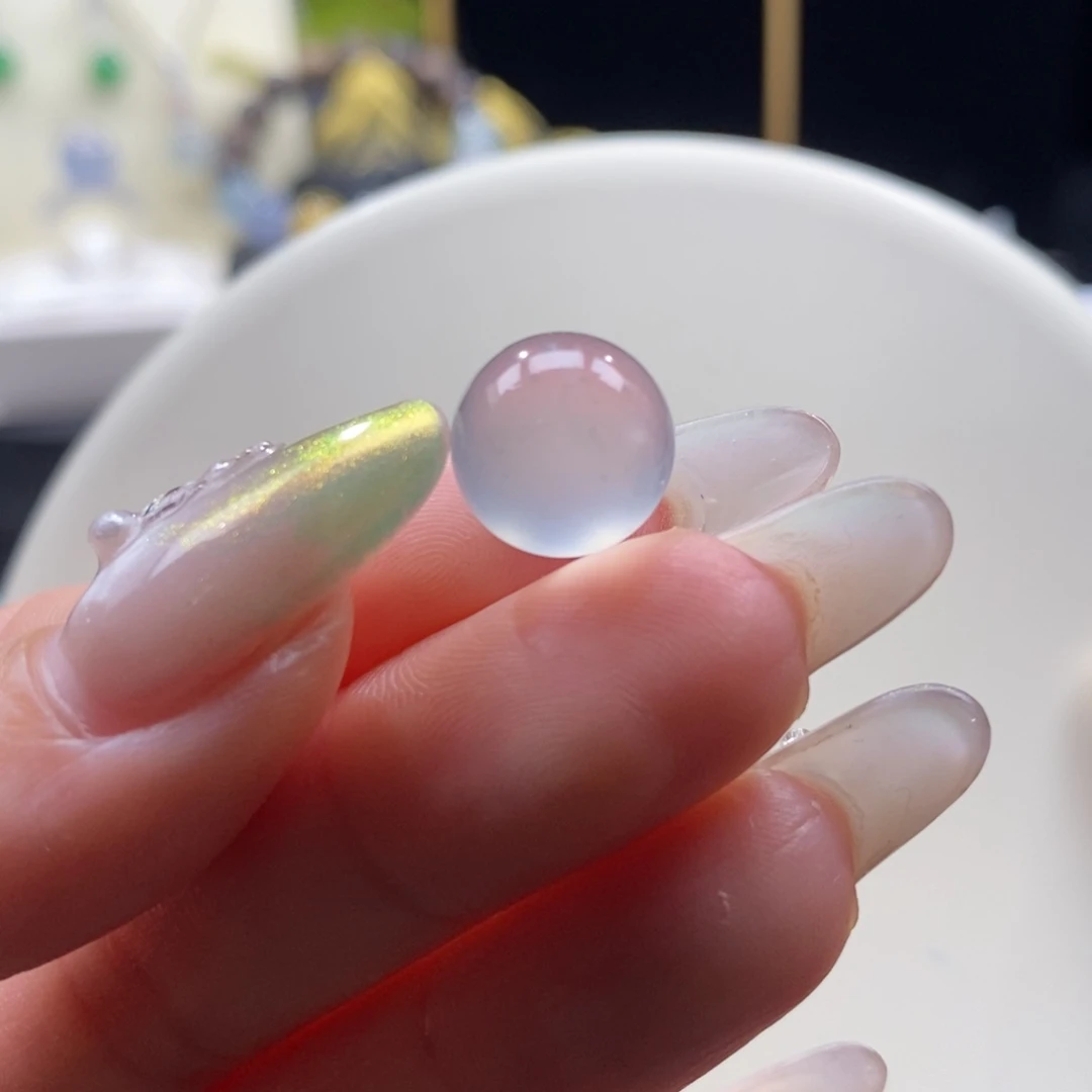 翡翠未镶嵌颈饰翡翠高冰蓝底珠