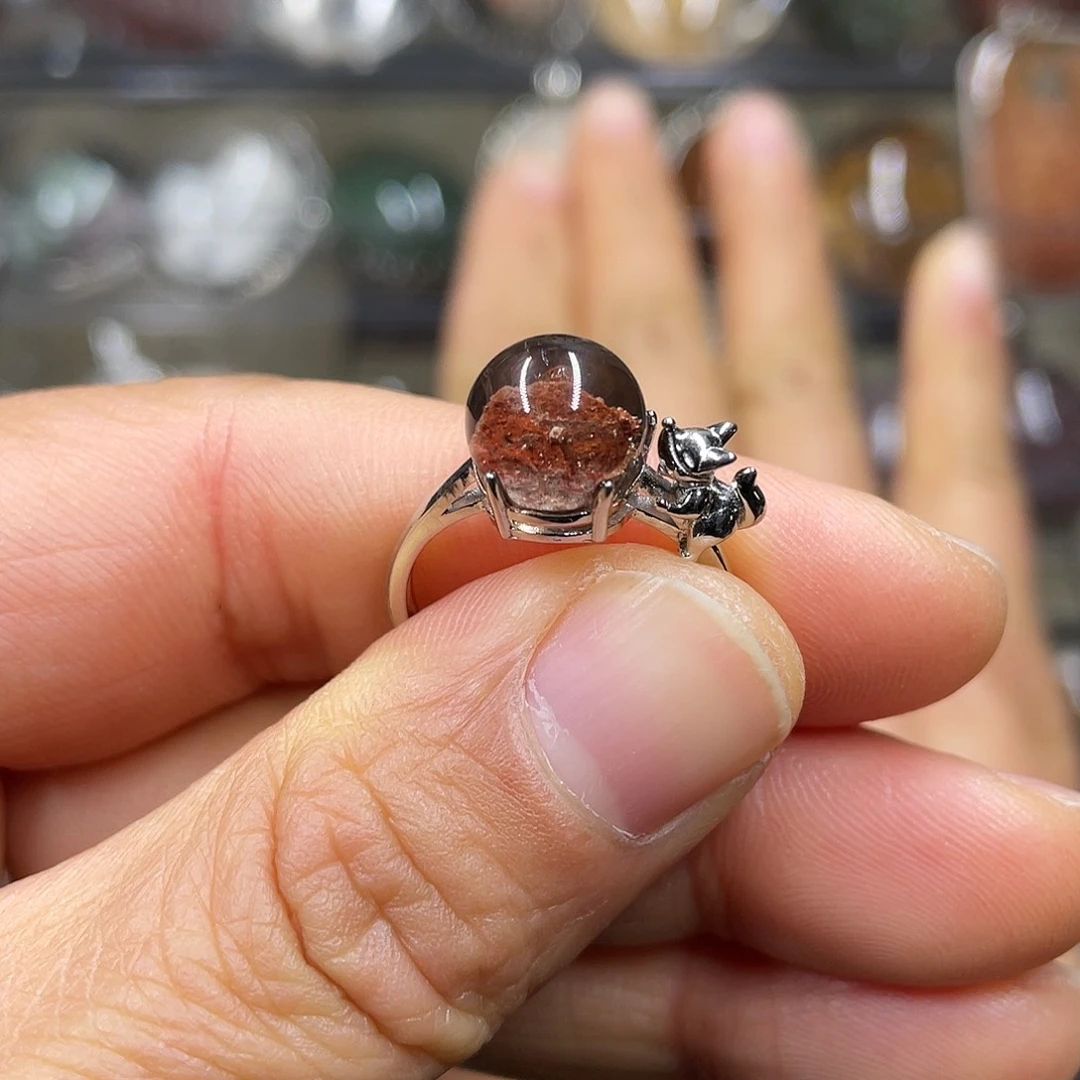 【闪购商品】水晶珠宝半成品银S925镶嵌戒指