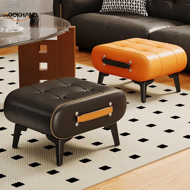 小凳子客厅茶几沙发凳家用矮凳脚踏脚凳换鞋凳门口玄关手提皮墩