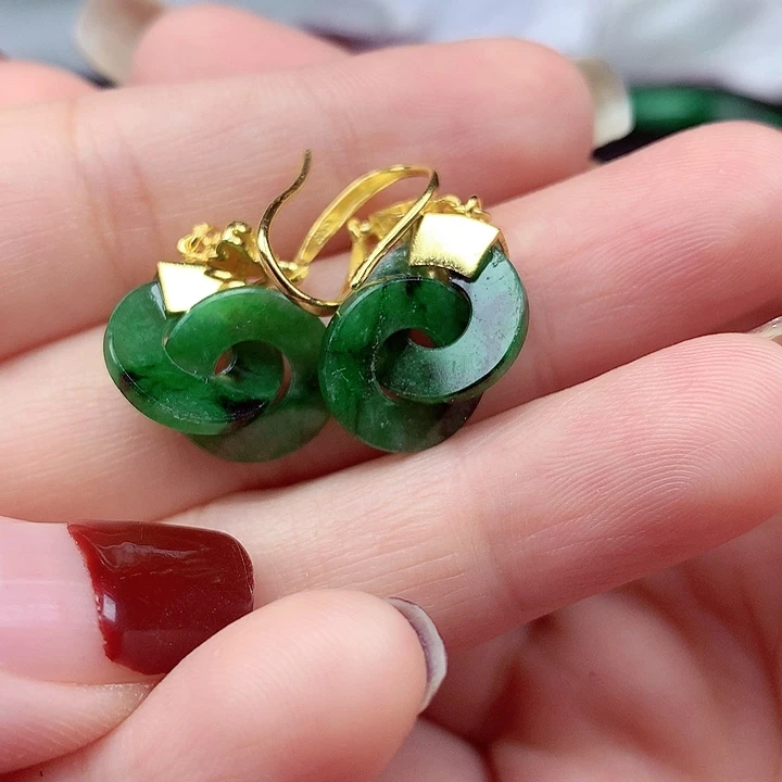 翡翠颈饰银S925镶嵌翡翠