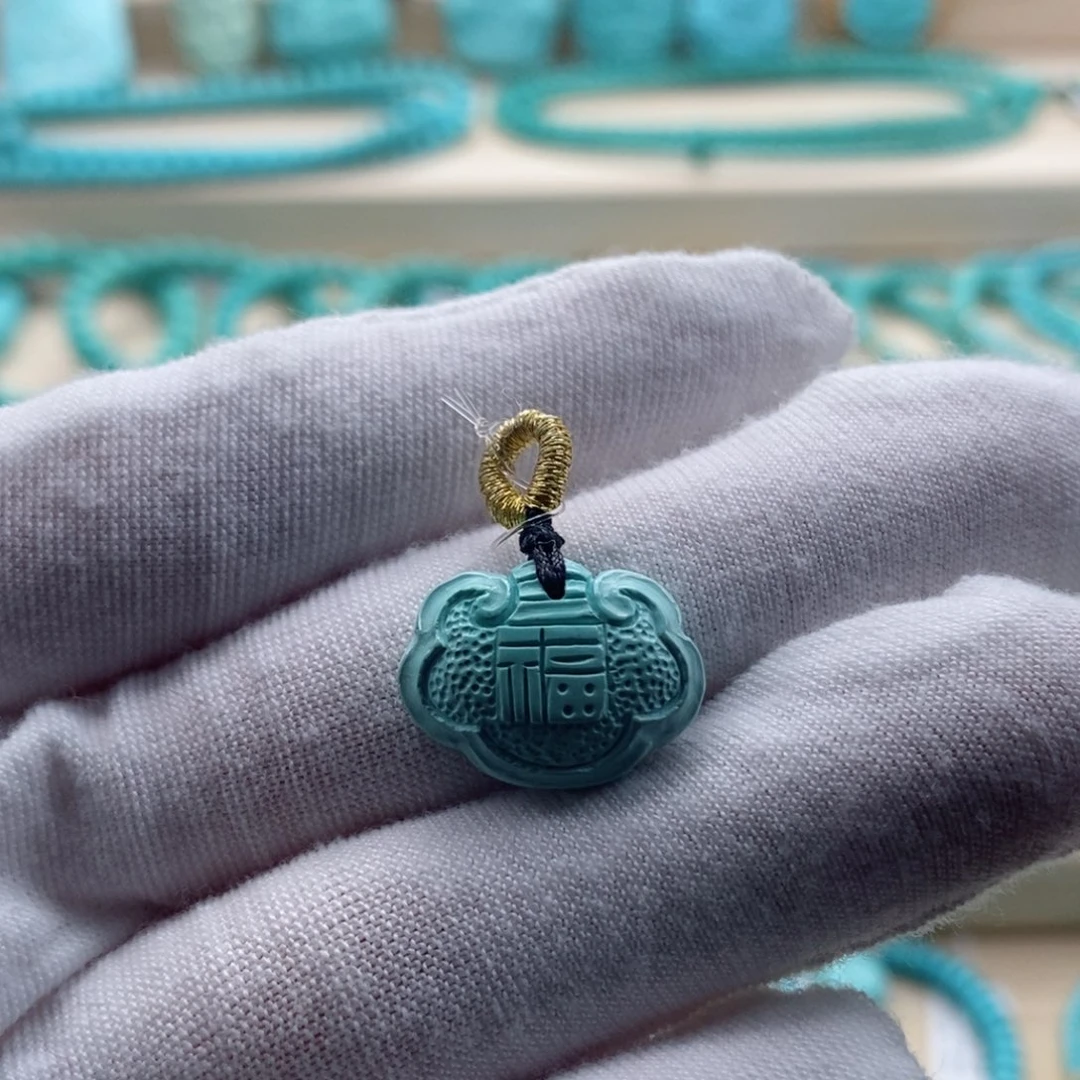 绿松石珠宝奇石未镶嵌菁*H