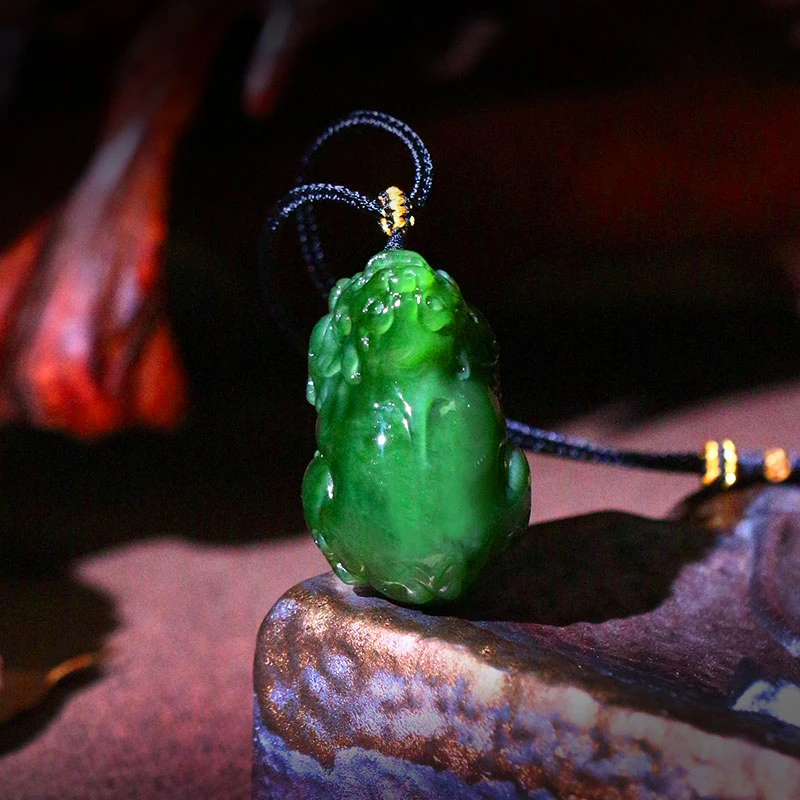 和田玉貔貅吊坠【6028D】