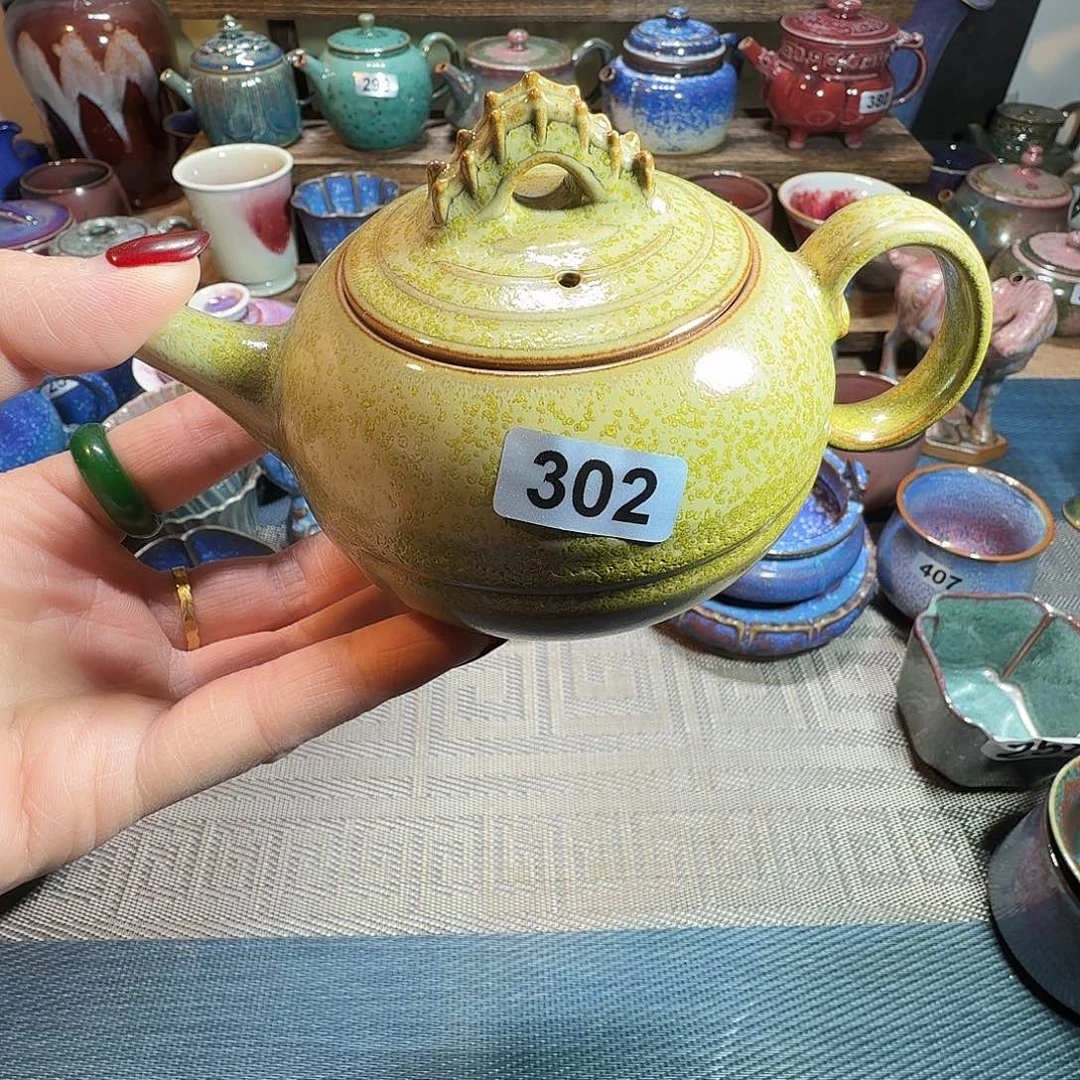 茗欣鈞窯302號钧瓷壶
