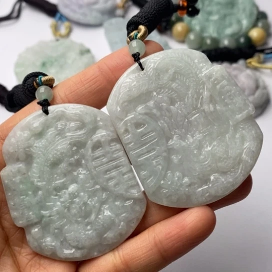 翡翠未镶嵌挂件翡翠